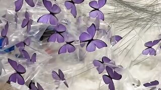 a beautiful butterfly flower mashaallah