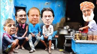 chai ki dukaan fazlur rahman and imran khan aur nawaz sharif wale cartoon