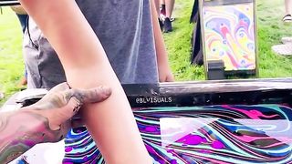 Quick and easy art hand tattoo