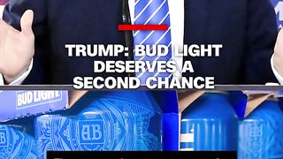 Former President Donald Trump recently told his followers that the parent company of Bud Light deserves a second chance