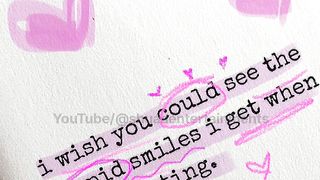 I wish you could see the stupid smiles when I am texting you
