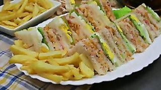 Restaurant Style Chicken Club Sandwich Recipe ♥️♥️♥️
