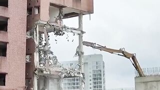 Chinese-style demolition work.
