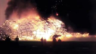 Colorized footage of the Hindenburg disaster, 1937.