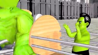 Scary Teacher 3D Miss T SheHulk Rescue Child - Ice Scream 4 Running with Lazy Hello Neighbor