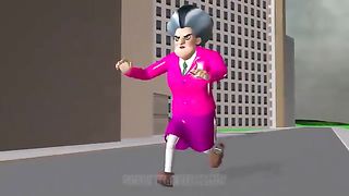 Scary Teacher 3D Monster Moon and Scary Miss T Transform Yellow Bumblebee Rescue Nick and Tani