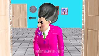 Scary Teacher 3D with Ice Scream 4 Nick wear Scary Mask and The Best of troll Miss T COMPILATION