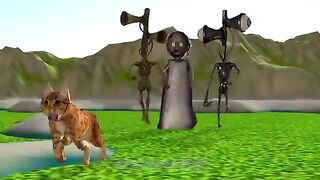 Granny and Siren Head in Polices Iron Cage - Scary Teacher 3D Ice Scream 4 Coffin Dance Compilation
