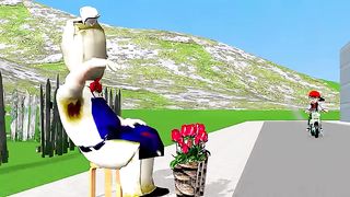 Scary Teacher 3D Nick Love Tani with Ice Screams Flower and Granny Troll Nicks Off Road Motorbike
