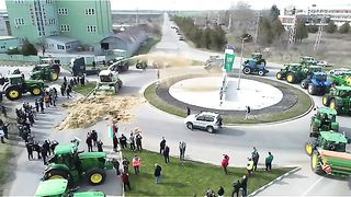ПРОТЕСТИ НА ЗЕМЕДЕЛЦИ В НОВА ЗАГОРА