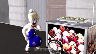 Scary Teacher 3D Siren Head Troll Street Snacks - Miss T and Ice Scream 4 Coffin Dance