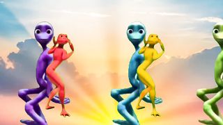 Dame tu cosita Alien dance Me kamestey challenge dance Patila dance challenge Green alien dance