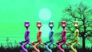 Dame tu cosita Alien dance Me kamestey challenge dance Patila dance challenge Green alien dance