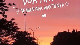 senja dikala sore