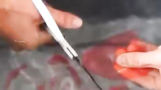 It is actuallypossible to cut glass with scissors underwater.
