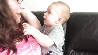 Baby Gets Emotional When Mom Sings Opera!