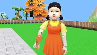 Scary Teacher 3D vs Squid Game Jumping Water Balloons Challenge 5 Times Miss T vs 3 Neighbor Loser