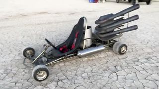 Crazy Rocketman_ Riding the Beast jet engine go kart..