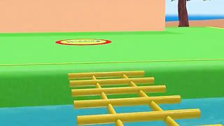 Scary Teacher 3D vs Squid Game Move Glass Bottle Over Wooden Ladder 5 Times Challenge 2 Neighbor