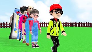 Scary Teacher 3D vs Squid Game Guess Correct Number Wooden Board 6 Times Challenge Miss T Wining