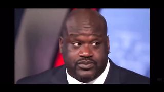 Shaq using normal sized things and being a giant