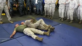 U.S. Marines and Sailors Taser Training.