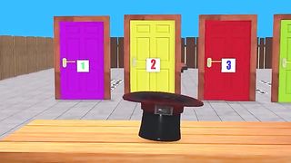 Scary Teacher 3D vs Squid Game Pass Wooden Door Sprayer 5 Times Challenge Miss T vs 3 Neighbor Win