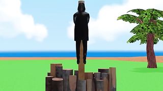 Scary Teacher 3D vs Squid Game Rescue Balloon Mask From Wood Fire 5 Times Challenge 3 Neighbor
