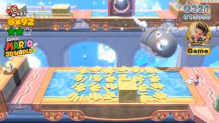 Super Mario 3D World: World 3, Screen 8, The Bullet Bill Express