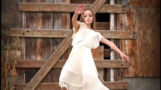 Evie at the barn ballerina
