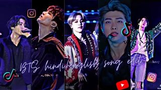 BTS TikTok insta reels. #bts Hindi & English Mix Video Compilation Edits#part.