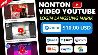 MAKE MONEY ONLINE : LANGSUNG DIBAYAR! NONTON VIDEO YOUTUBE DAPAT UANG _ Aplikasi Penghasil Saldo DANA Tercepat 2024.