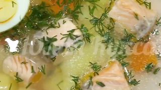 Уха с красной рыбой