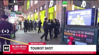 1 injured in Times Square shooting, police searching for gunman