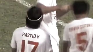One of the cool celebrations after scoring goals