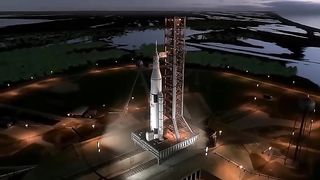 Earth to space view video