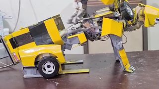 Toy bumble bee transformation