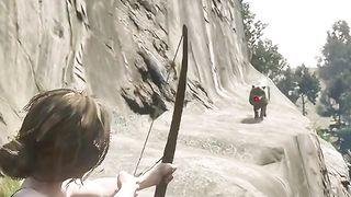 Killing Animal with bow and arrow