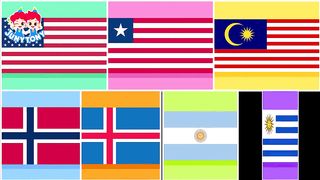 Similar Flags 2 Learn the Flags Which One is Which Explore World Songs for Kids