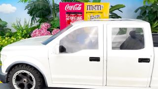 Monkey Chu Chu go shopping and try Coca Cola VS M&M Candy Food Challenge