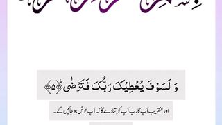 Quran , Al Quran Surah 93 Ayat 05 #viral #shorts #quran #youtubeshorts #ayat
