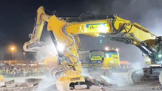 excavators have hamered - the runway it's time for the titans