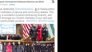 American history, an official Hijab Day  first time in program was held at the New York Police Headquarters