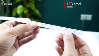 Awesome idea - Turn on the 12V LED with 220V - DIY light bulb.
