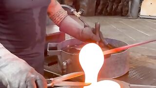 Making crafts from  glass which is extraordinary
