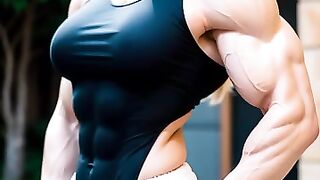 AI LookBook Muscle Girl ｜ Girl Flexing Biceps ｜ Female Biceps ｜ #femalebodybuilder #femalefitness(4)
