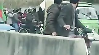 Hum Na baz ayege _ PTI flag and supporter trying to save