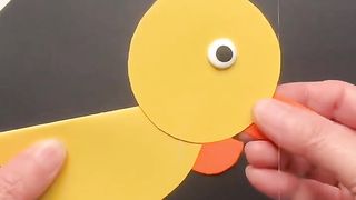 Paper Work Art Duck Creative ideas