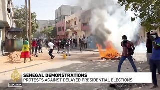 Senegal postponement protests: Burning anger at president's election decision