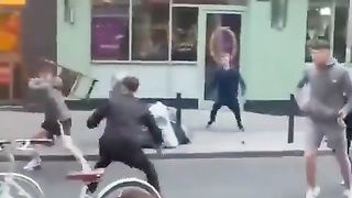 Brawl Breaks Out on Irish Street.